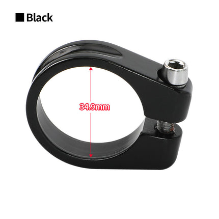 Abrazadera de aluminio para tija de bicicleta en varios colores