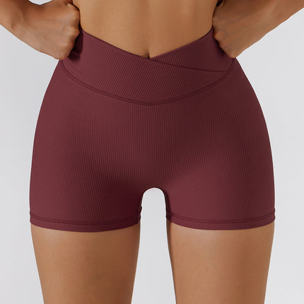Nuevos shorts de yoga antirreflejos de mujer