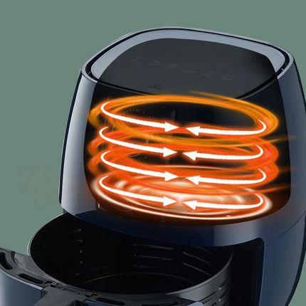 Freidora de aire de gran capacidad 6L Multifunción - tugranalmacen.com