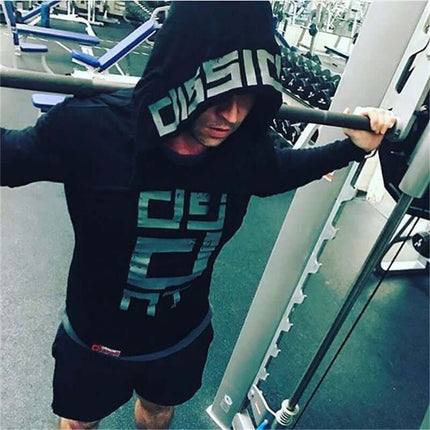 Camiseta sin mangas de algodón con capucha para hombre