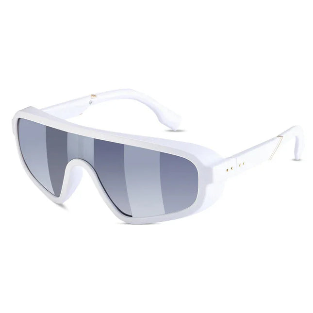Gafas de Sol Envolventes de Mujer  Steampunk UV400 Color Azul