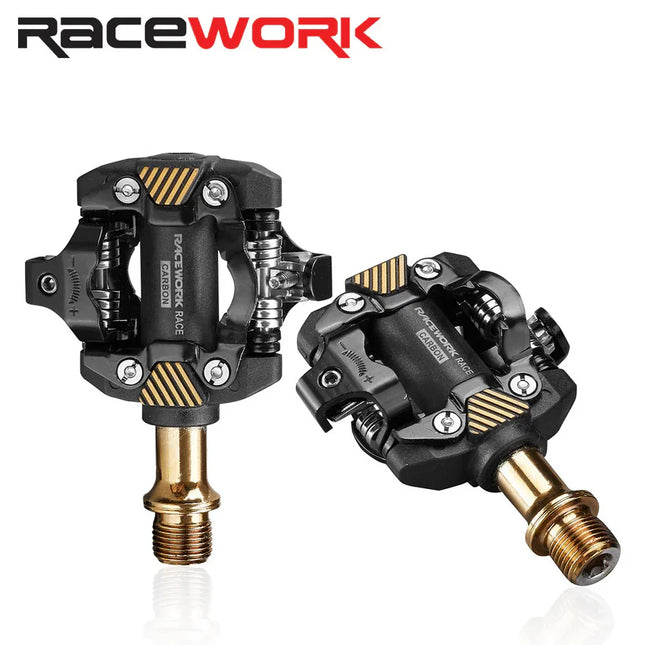 Pedales RaceWork SPD de Carbono y rodamientos sellados f.seo - tugranalmacen.com