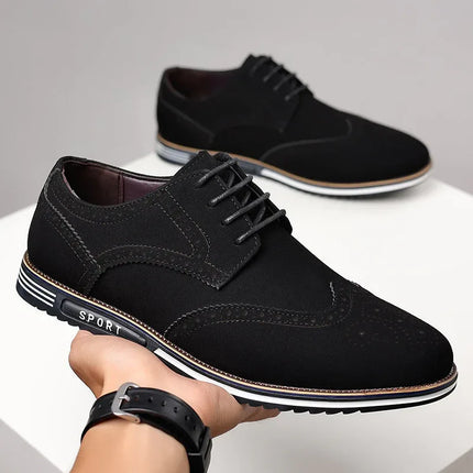 Fashionable men's white sole widened carved leather shoes for men - tugranalmacen.com