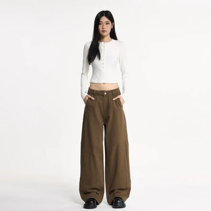 Pantalones vaqueros holgados informales para mujer f.seo - tugranalmacen.com