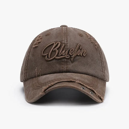 Gorra de béisbol de algodón con letras bordadas - tugranalmacen.com