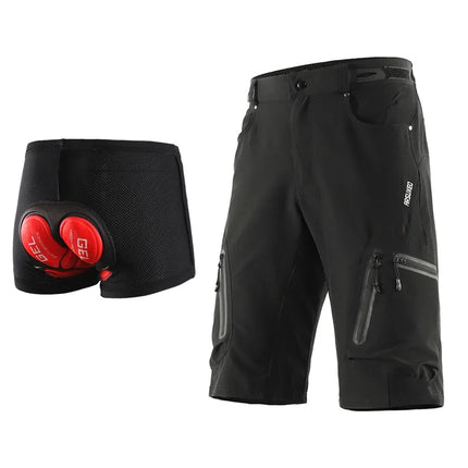 Pantalones cortos para Ciclismo MTB - Descenso color Negro con Cuotte