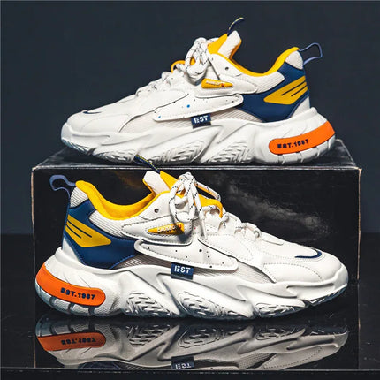 Zapatillas Deportivas Urbanas PACE, confort y estilo en cada paso, en color blanco, diseño moderno y suela gruesa, ideales para rendimiento y estilo.
