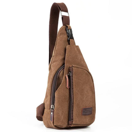 Bolso bandolera de lona Voge Star en color beige