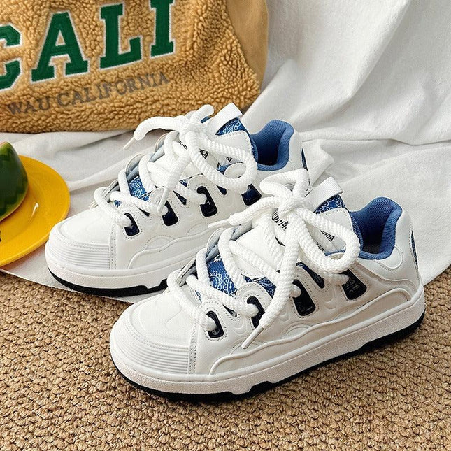 Zapatillas deportivas de suela gruesa para mujeres. - tugranalmacen.com