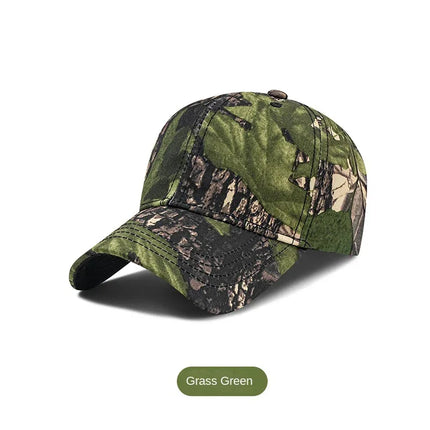Gorra de béisbol de camuflaje para hombre con ala ancha, protección solar para exteriores, ajustable. - tugranalmacen.com