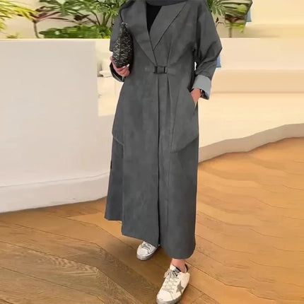 Chaqueta cortavientos informal de estilo largo - tugranalmacen.com