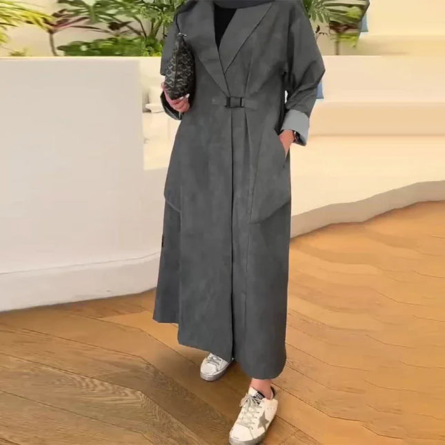 Chaqueta cortavientos informal de estilo largo - tugranalmacen.com
