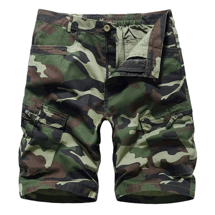 Pantalones cargo de camuflaje hombre en verde