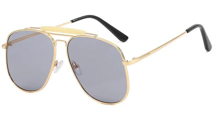 Gafas de sol piloto con marco metálico para mujer