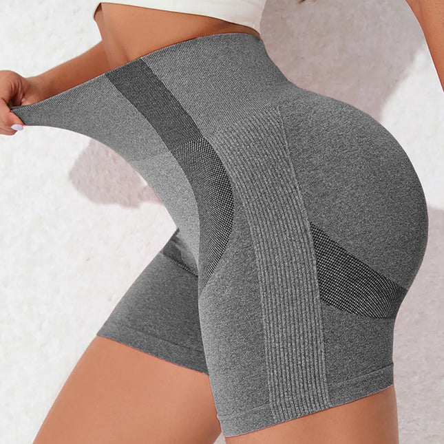 Shorts de entrenamiento cintura alta para mujer