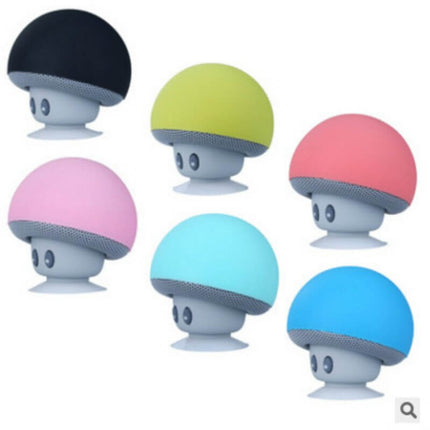 Mini altavoz bluetooth hongo con ventosa de silicona