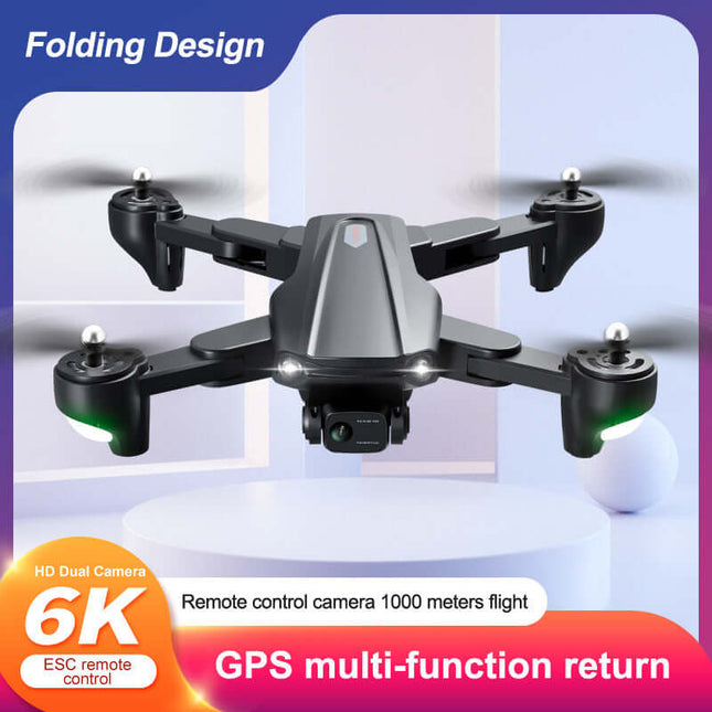 Dron R20 con GPS y cámara HD dual 4K-6K + seguimiento