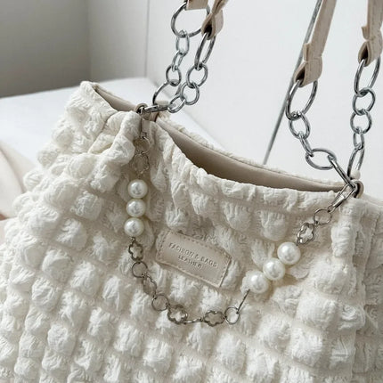 Bubble Textured Tote Bag - tugranalmacen.com