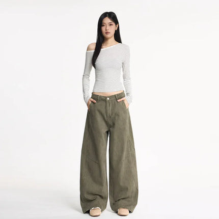 Pantalones vaqueros holgados informales para mujer f.seo - tugranalmacen.com