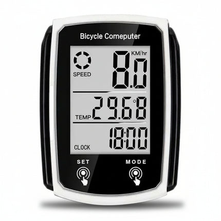 Ciclocomputador digital LCD blanco y negro