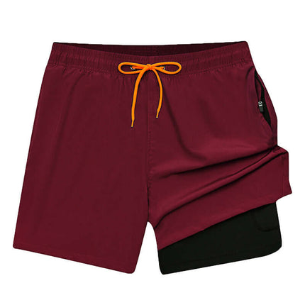 Pantalon de playa 2 en 1 de secado rápido para hombre