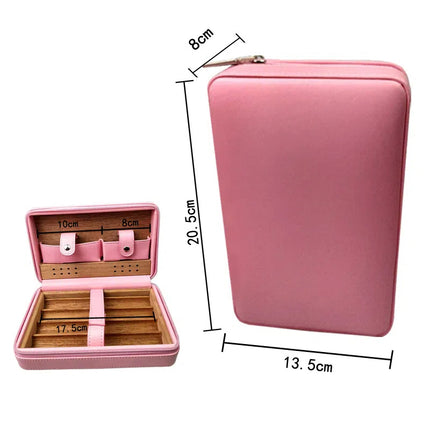 Caja de puros humidificador de madera de cedro Big-Gaoxiba