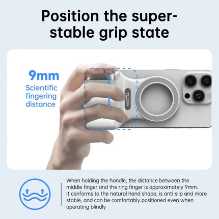 Grip para Fotografía MagSafe TELESIN - Estabilizador Bluetooth Inalámbrico - tugranalmacen.com