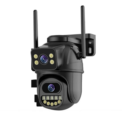 Cámara WiFi inalámbrica para exteriores con control remoto móvil de 360 grados y doble pantalla f.seo - tugranalmacen.com