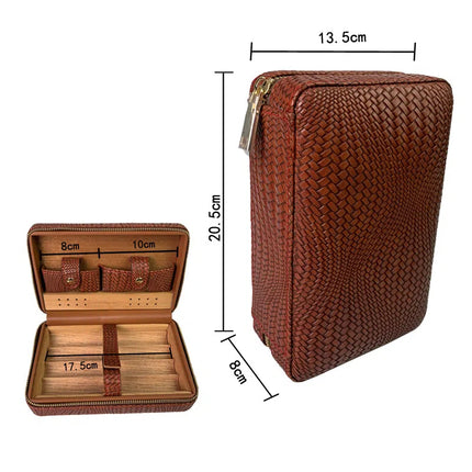 Caja de puros humidificador de madera de cedro Big-Gaoxiba
