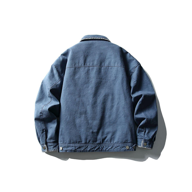 Chaqueta Denim Azul de Hombre - Estilo Retro Urbano