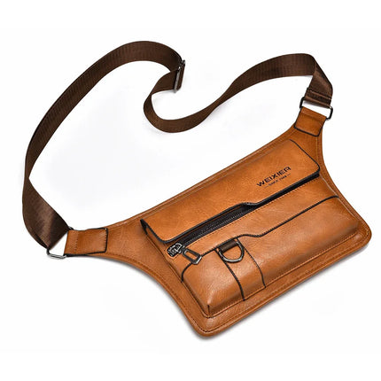 Bolso de pecho Weixier Simple impermeable de gran capacidad para hombre, bolso bandolera de gran capacidad, bolso de hombro. ﻿ - tugranalmacen.com