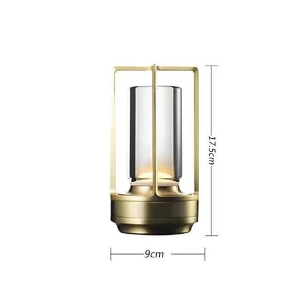 Lámpara de escritorio decorativa, carga USB y botón táctil on-off - tugranalmacen.com