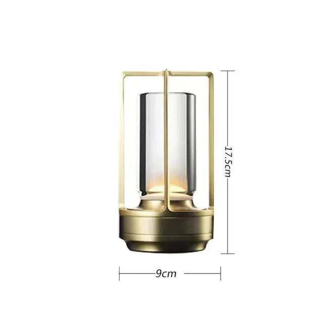 Lámpara de escritorio decorativa, carga USB y botón táctil on-off - tugranalmacen.com