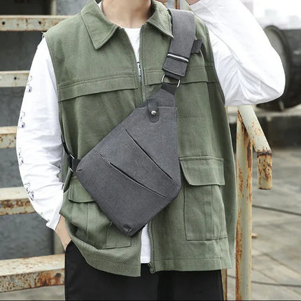 Bandolera-Riñonera In-City multifuncional, bolso de hombro antirrobo, bolso de pecho ligero y ajustado. - tugranalmacen.com