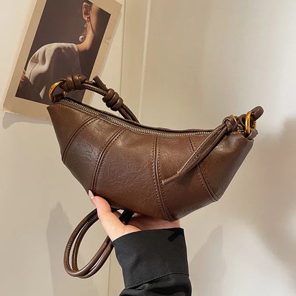 Brown bag women's crossbody bag cow horn bag - tugranalmacen.com
