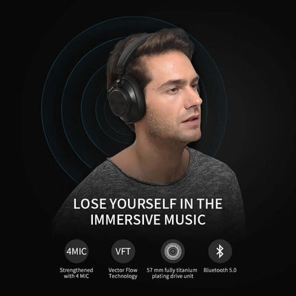 Auriculares Bluetooth Bluedio T6S con cancelación de ruido activa