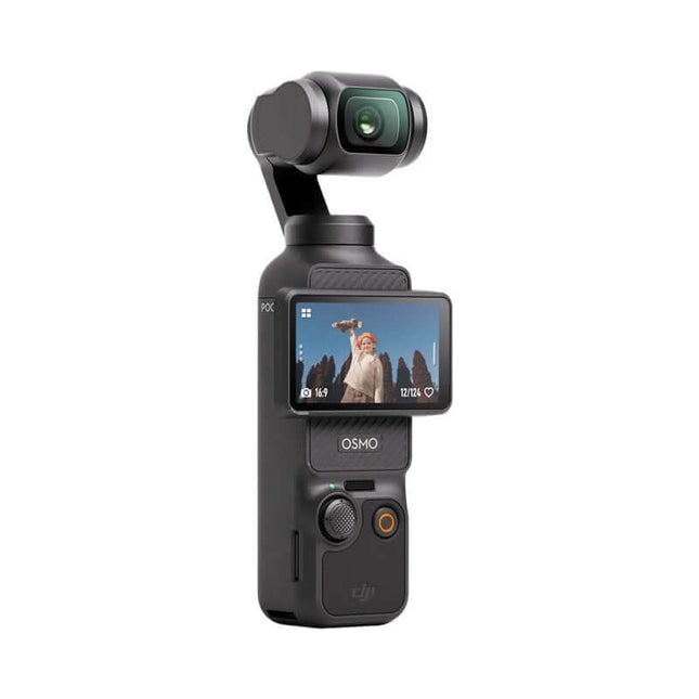 DJI Osmo Pocket 3 cámara compacta con estabilizador mecánico y pantalla para grabación en 4K.