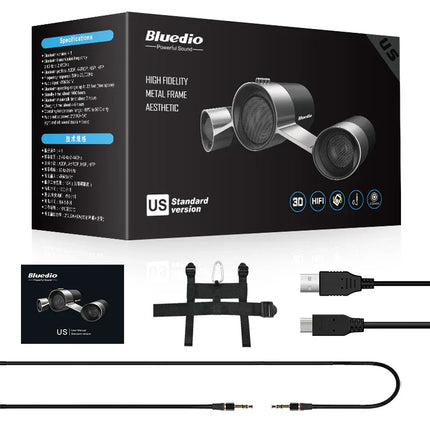 Bluedio US Wireless Home Audio Speaker System Patented Three Drivers Bluetooth speakers with Microphone Bass 3D Sound Surround - tugranalmacen.com