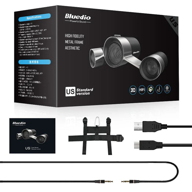 Bluedio US Wireless Home Audio Speaker System Patented Three Drivers Bluetooth speakers with Microphone Bass 3D Sound Surround - tugranalmacen.com