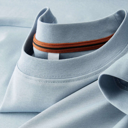 Camiseta básica de cuello redondo para hombre - Algodón suave y cómoda