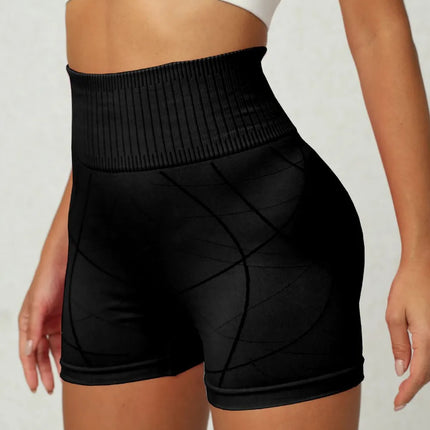Shorts deportivos de mujer con cintura alta y elasticidad