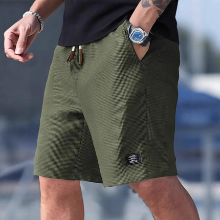 Pantalones cortos deportivos hombre, color sólido