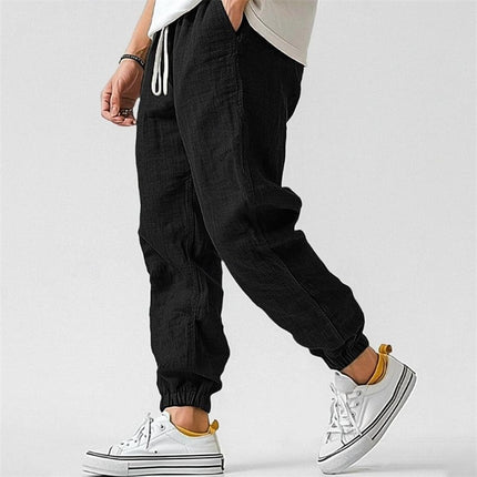 Pantalones deportivos rectos con cintura elástica para entrenar