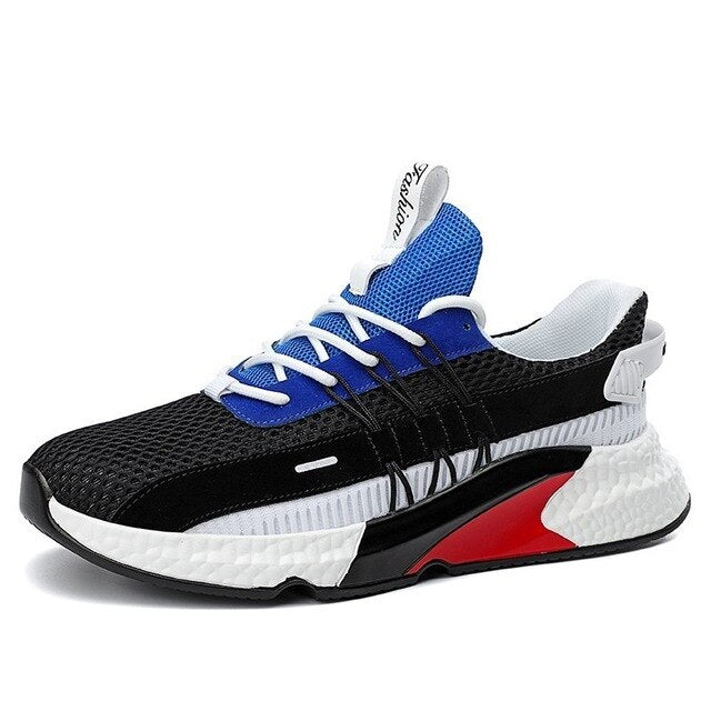 Zapatillas de lona colorblock para hombre, ligeras y transpirables