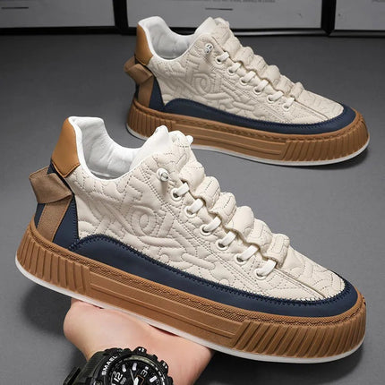 Zapatillas casuales de hombre con suela de goma y forro de malla
