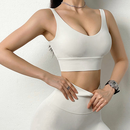 Sujetador deportivo sin aros para mujer, ideal para alto impacto