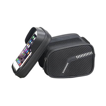 Bicycle Bag Front Beam Bag Mountain Bike Mobile Phone Front Hanging Bicycle Saddle Storage Bag Riding Equipment Accessories - tugranalmacen.com