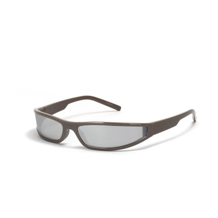 Narrow frame sunglasses for men personality trend futuristic style colorful sunglasses for women - tugranalmacen.com