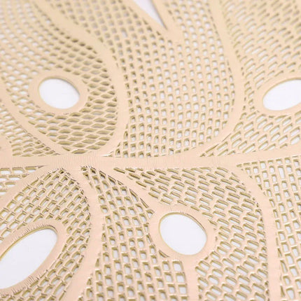 Tapete de comedor minimalista estampado y ahuecado en forma de hoja - tugranalmacen.com
