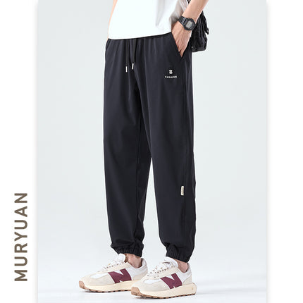 Pantalones de nylon con cordón para hombre en varios colores